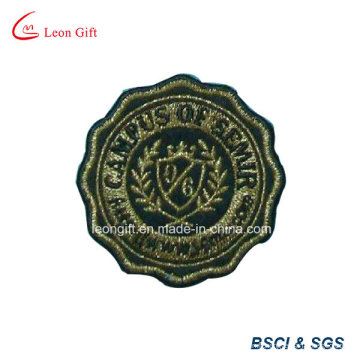 Insigne de broderie de fil d&#39;or de patch brodé personnalisé